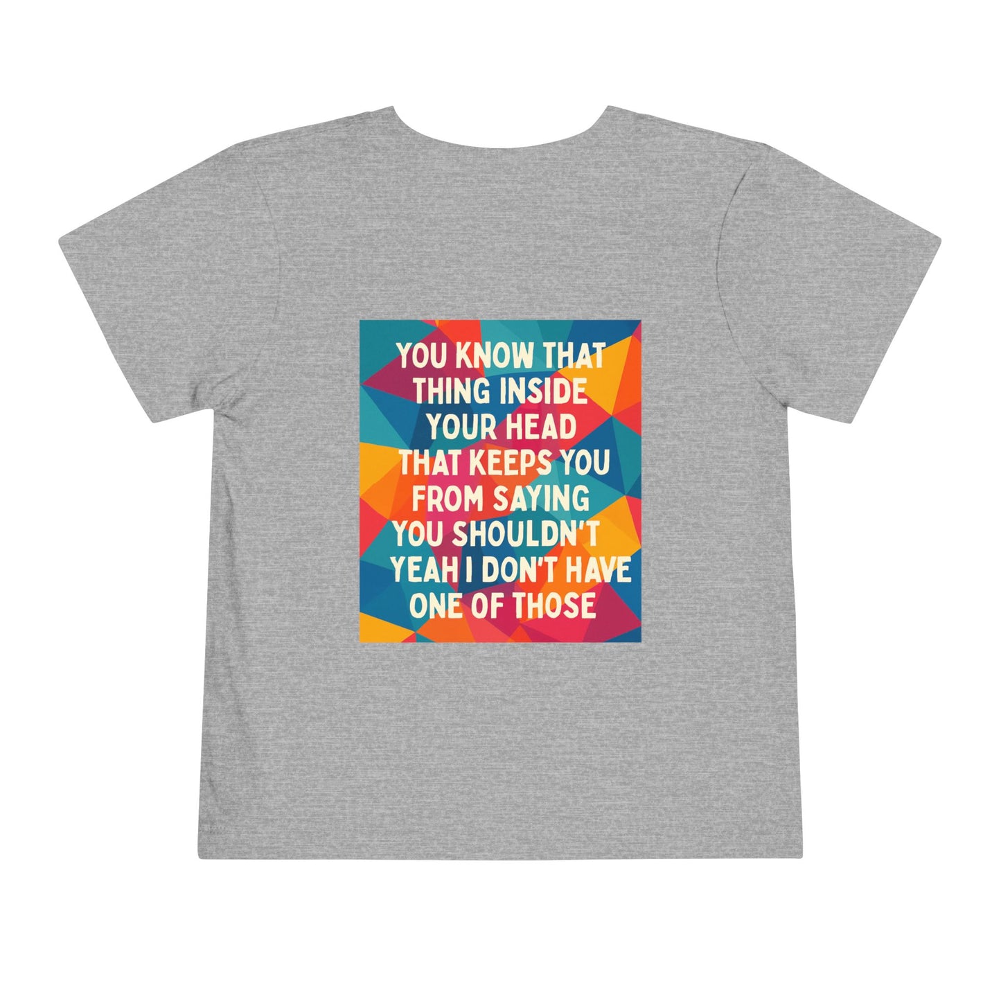 No Filter Toddler Unisex Short Sleeve Crewneck Tee