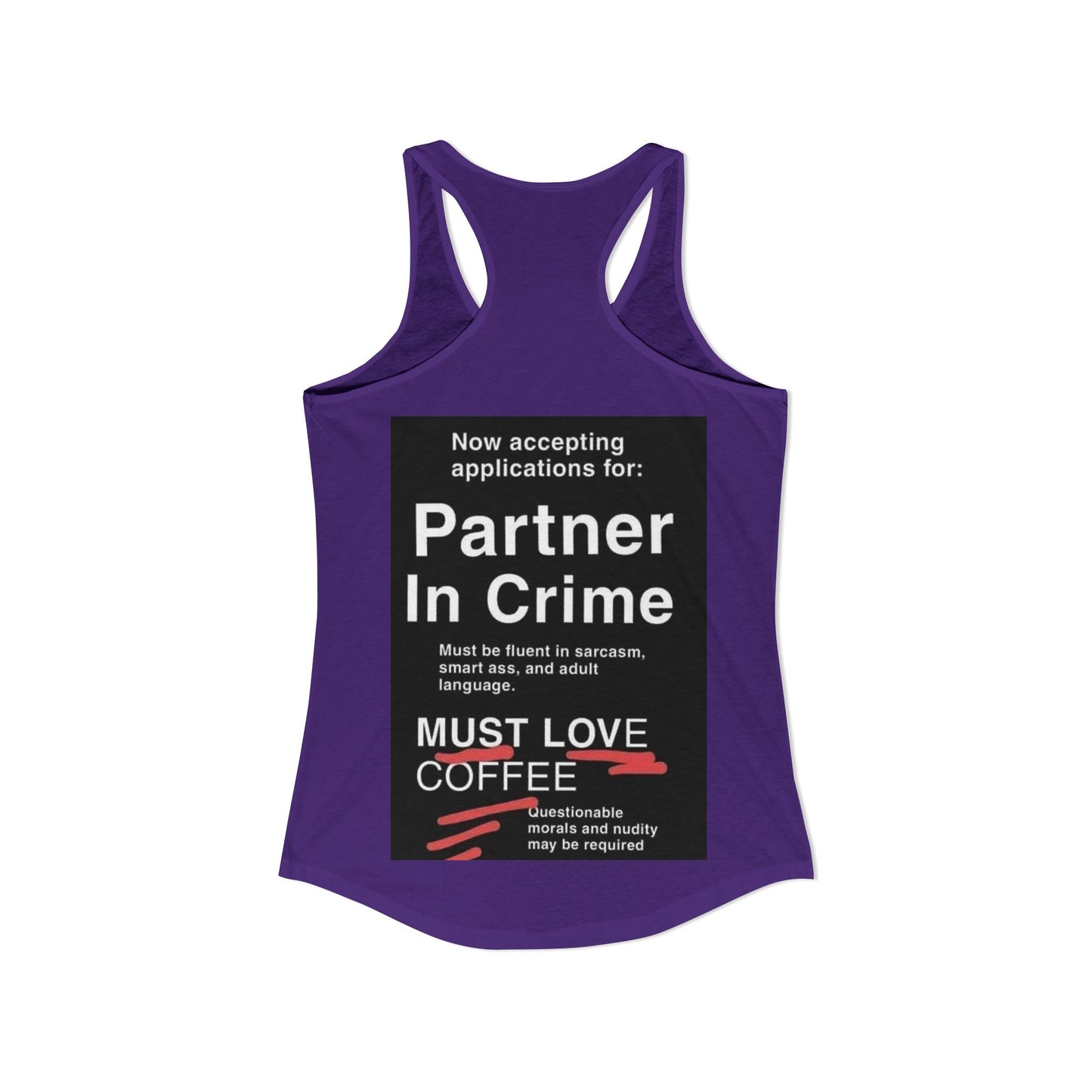 Partner In Crime Women's Racerback Tank