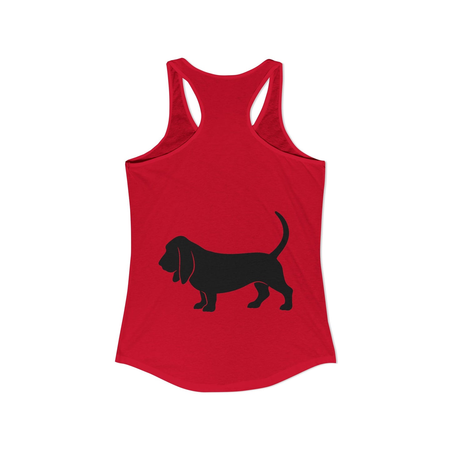Basset Silhouette Women's Racerback Tank