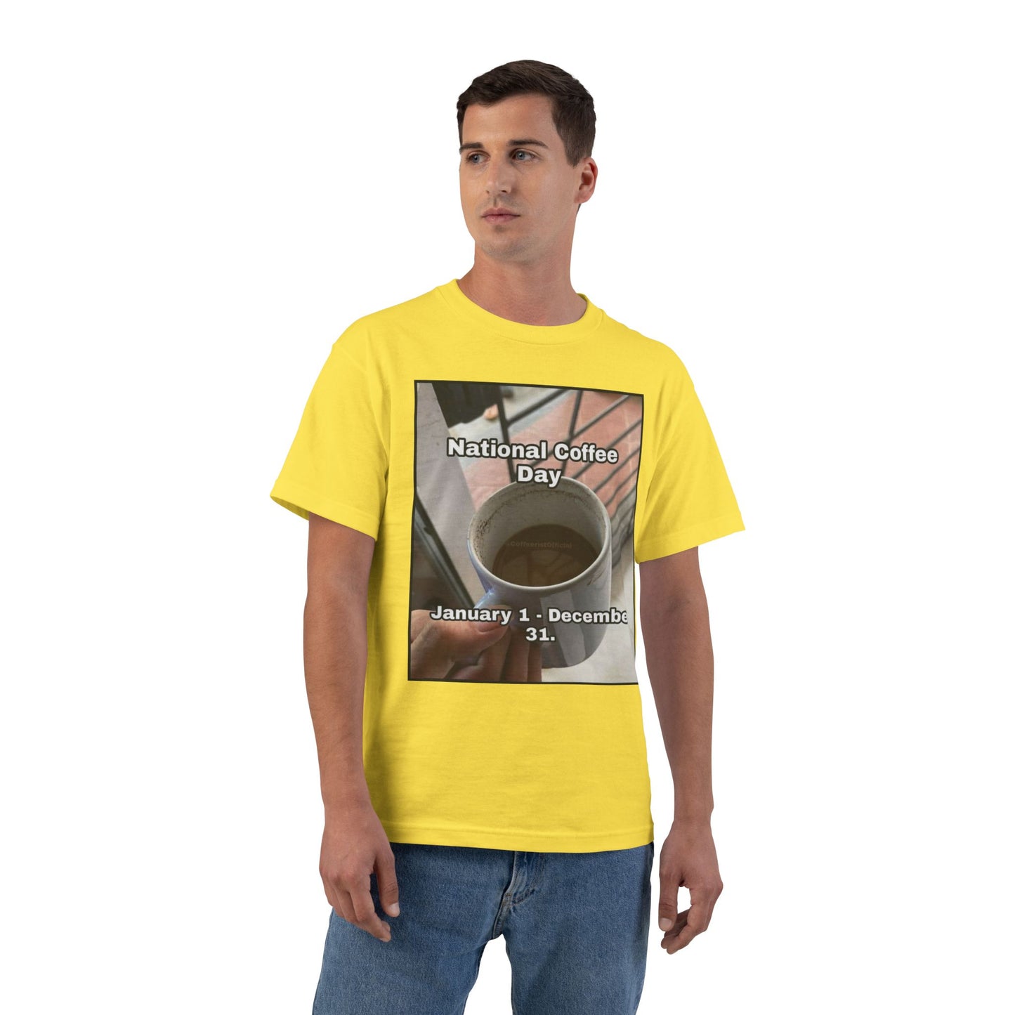 National Coffee Day Men's Short-Sleeve Crewneck Tee