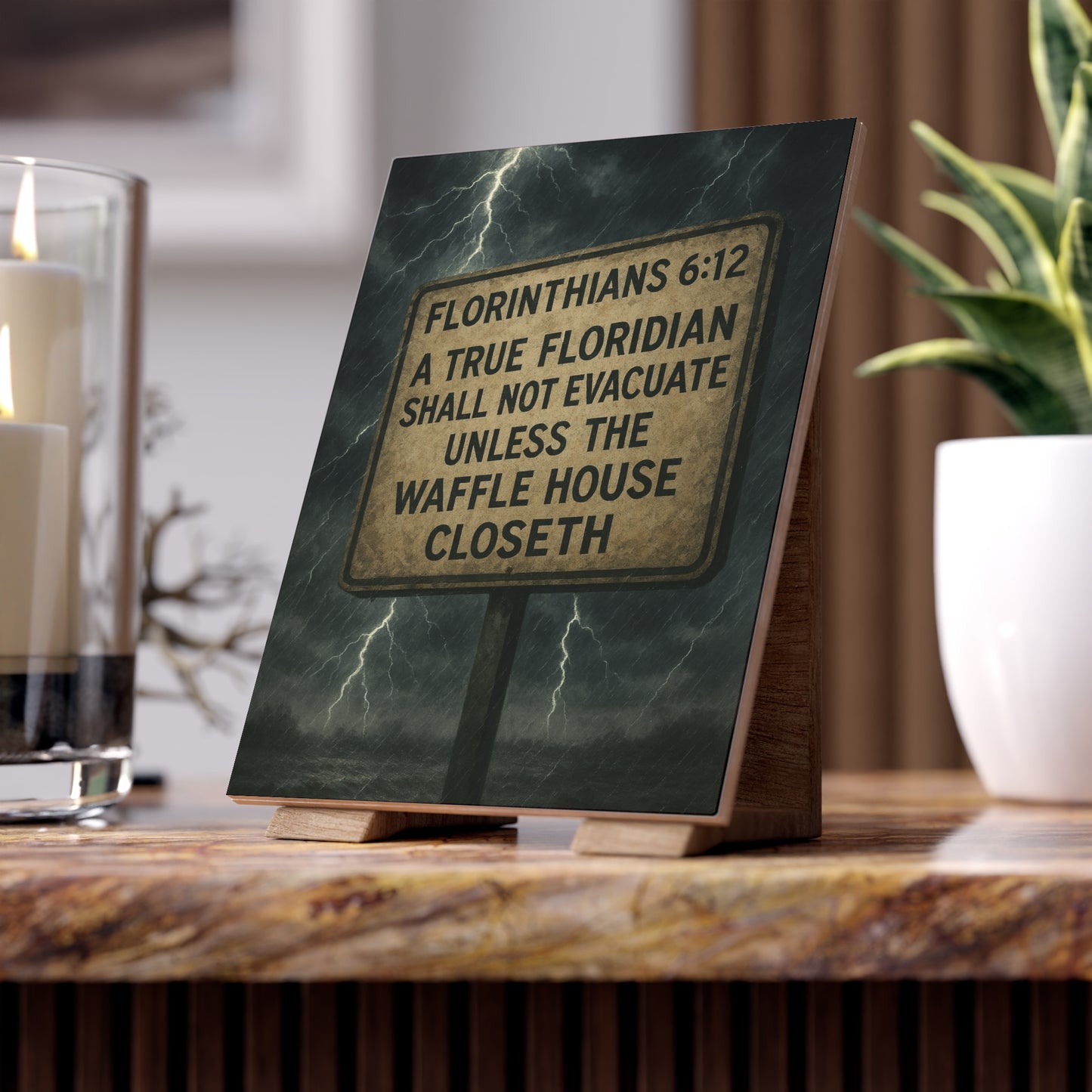 Florinthians 6:12 Ceramic Photo Tile