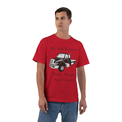 Beds, Straps, And Chains Men's Short-Sleeve Crewneck Tee