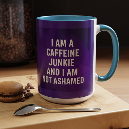 Caffeine Junkie 2-Tone Coffee Mug