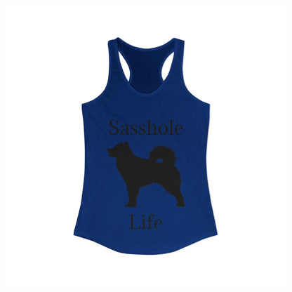 Sasshole Life Women's Racerback Tank