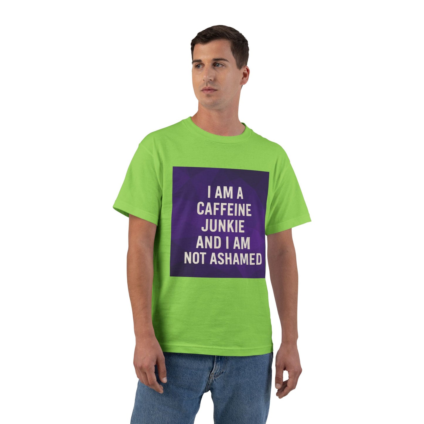 Caffeine Junkie Men's Short-Sleeve Crewneck Tee