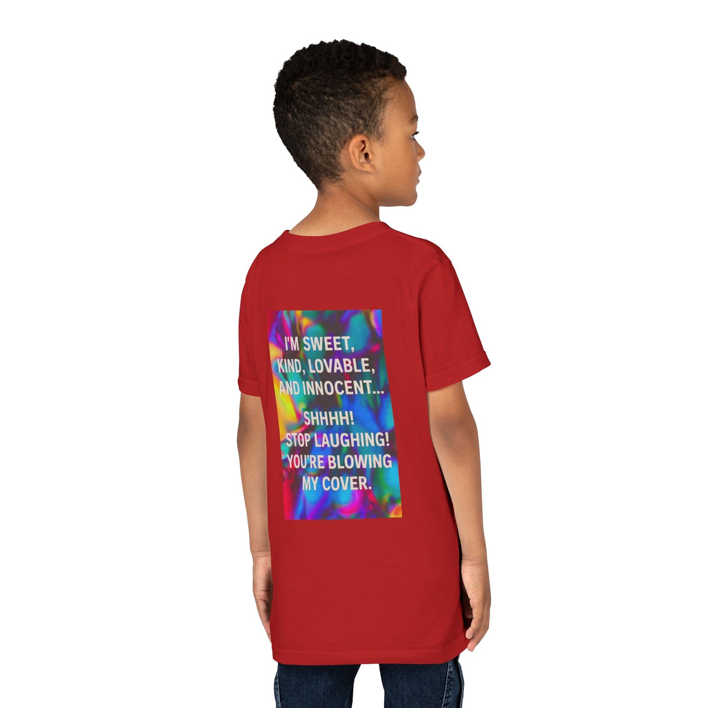 Blowing My Cover Youth Unisex Short Sleeve Crewneck Tee