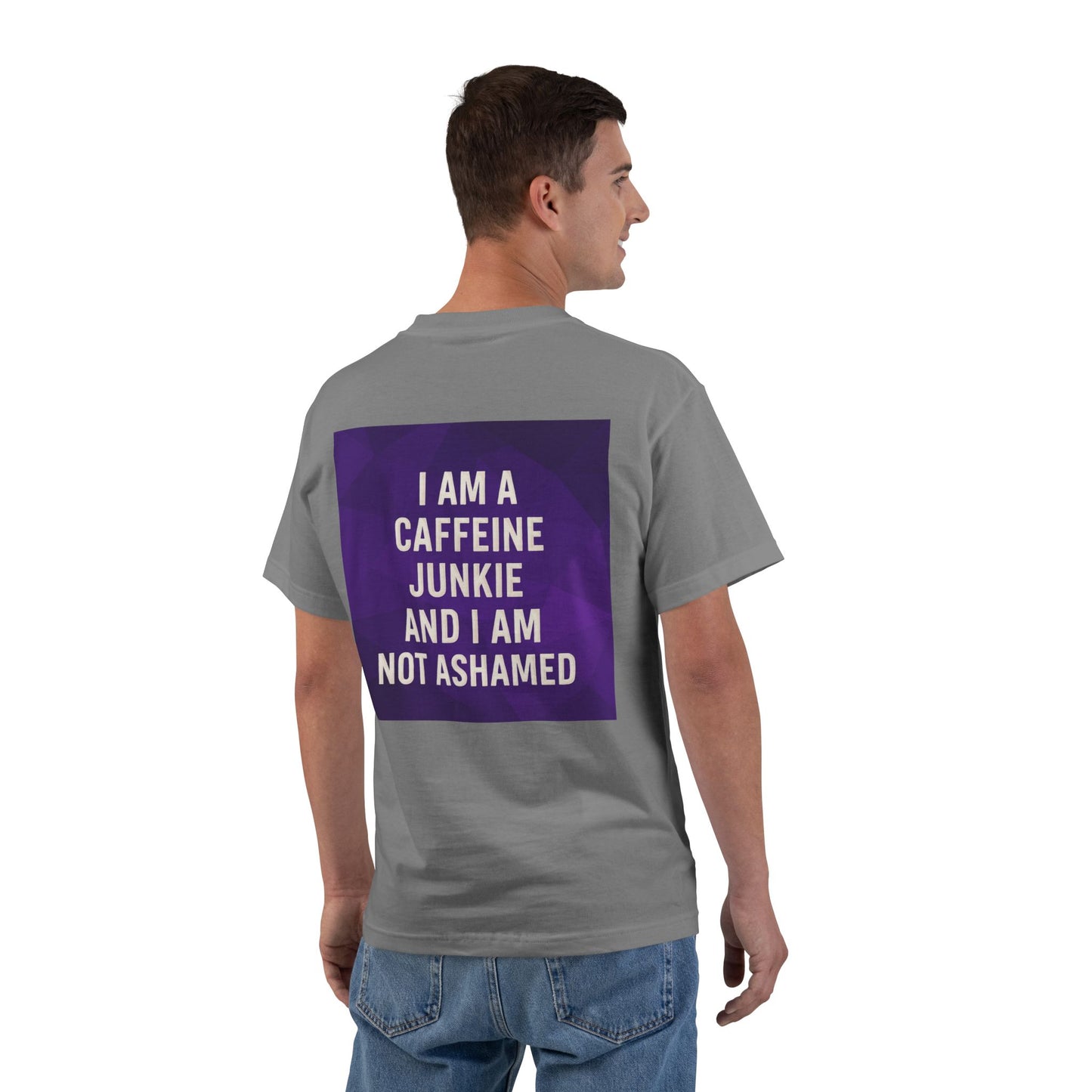 Caffeine Junkie Men's Short-Sleeve Crewneck Tee
