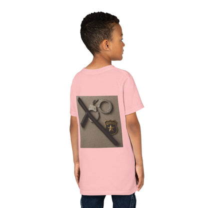Law Enforcement Appreciation Youth Unisex Short Sleeve Crewneck Tee