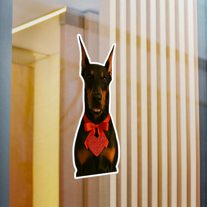 Cupid's Companion Doberman Vinyl Decal