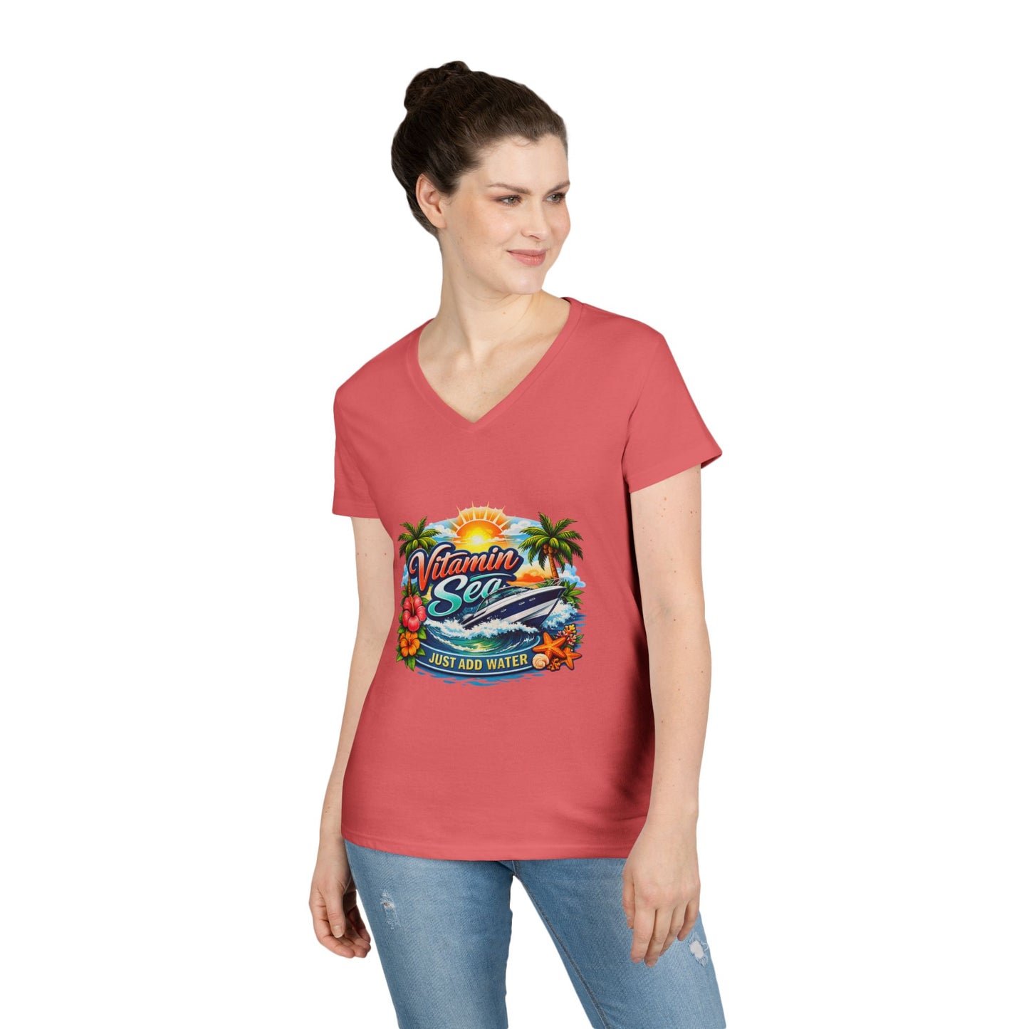 Vitamin Sea Women's V-Neck T-Shirt