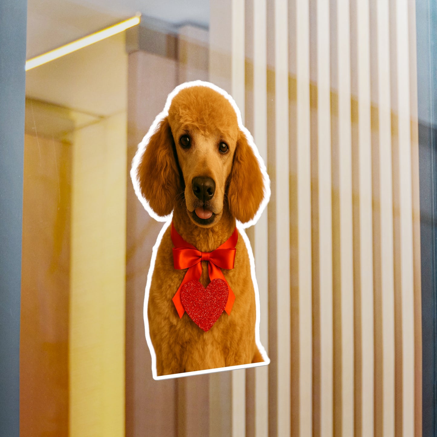 Cupid's Companion Poodle Vinyl Decal