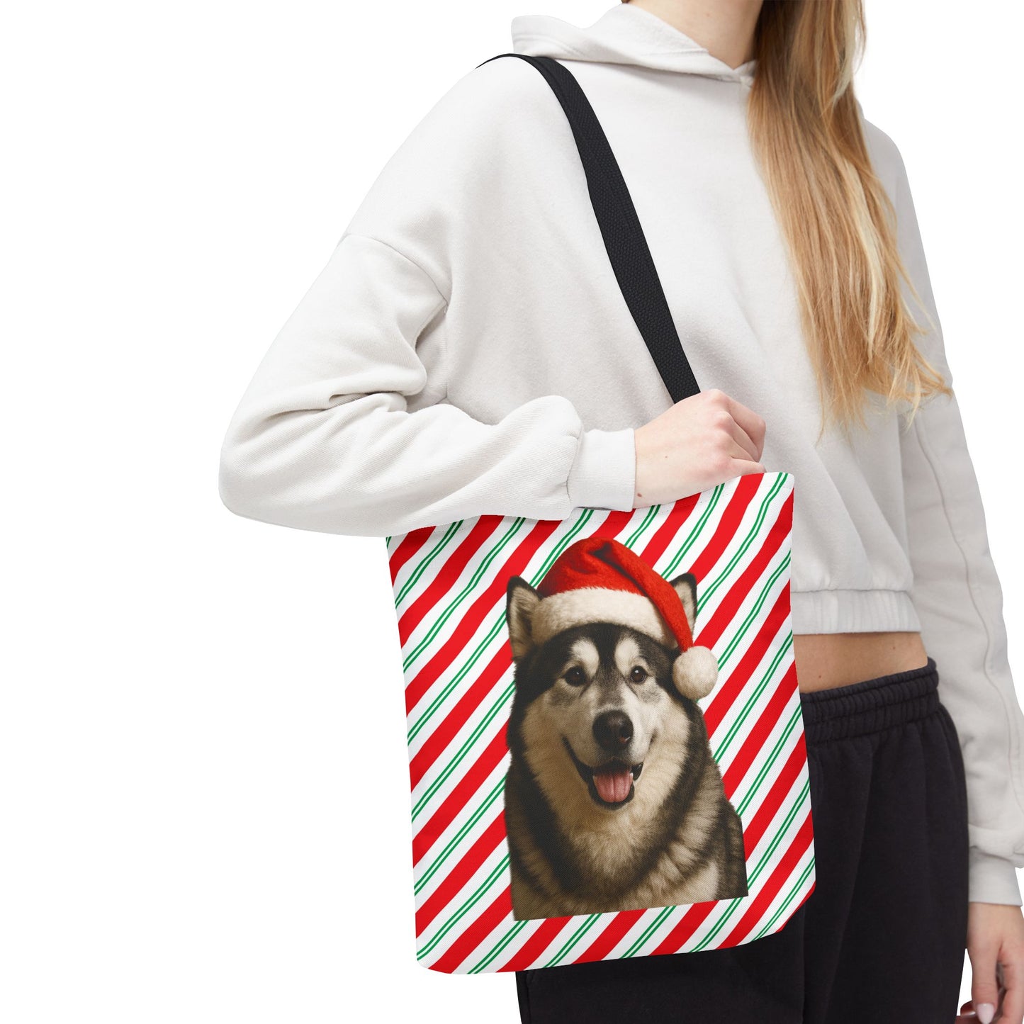 Santa Paws Malamute Tote Bag