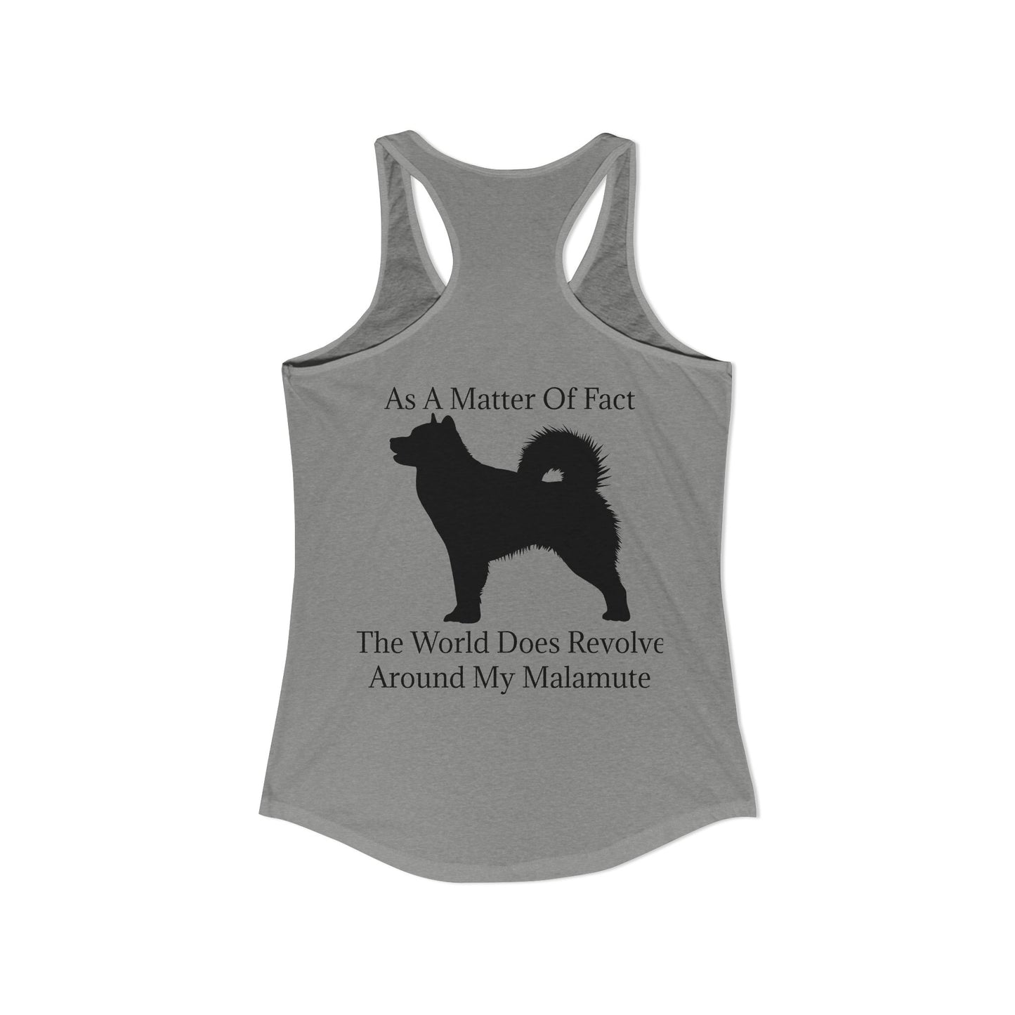 Matter Of Fact Malamute Women's Racerback Tank