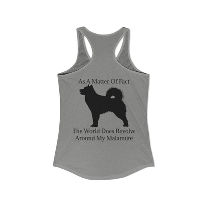 Matter Of Fact Malamute Women's Racerback Tank
