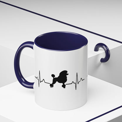 My Heart Beats For Poodles 2-Tone Coffee Mug