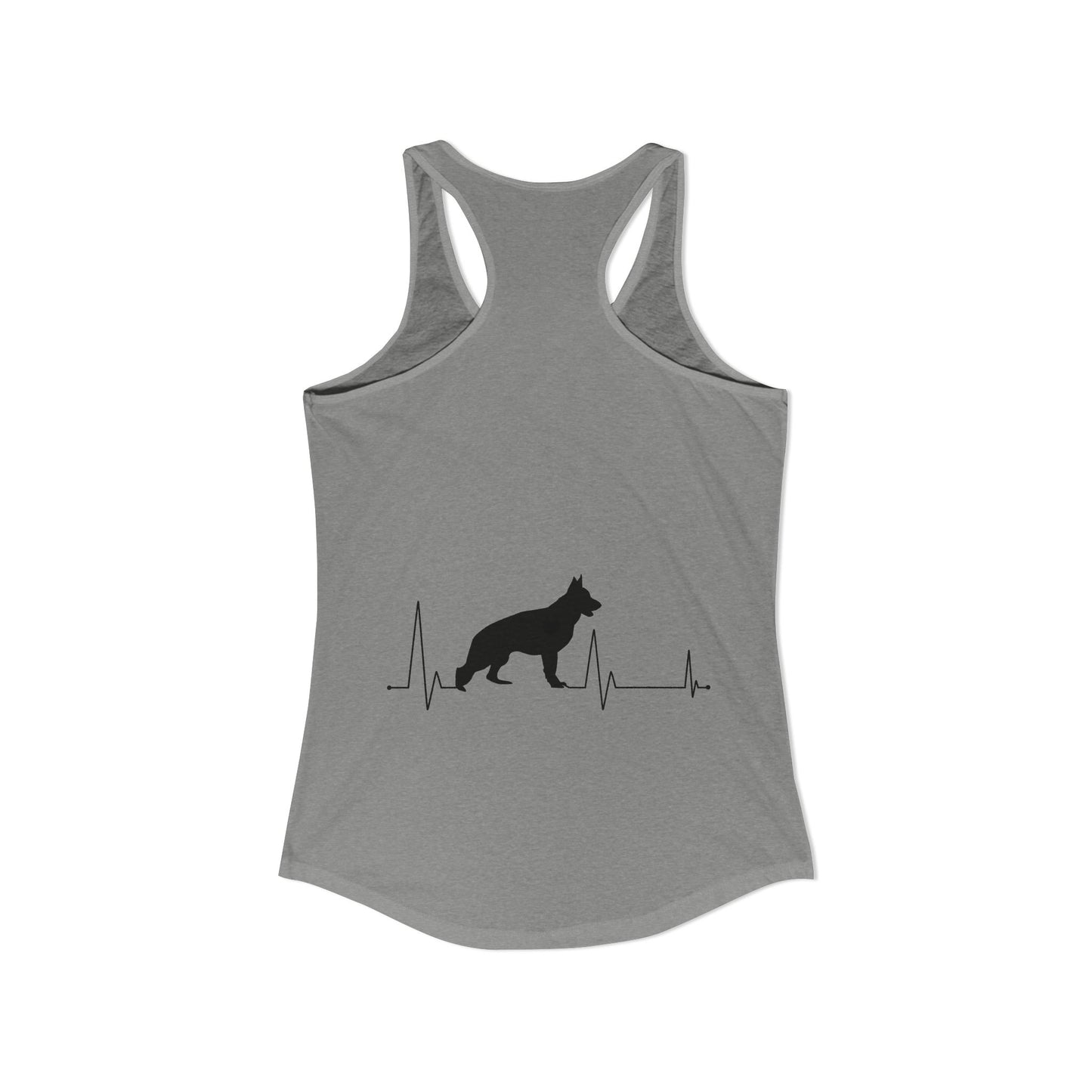 My Heart Beats For German Shepherds Women's Racerback Tank