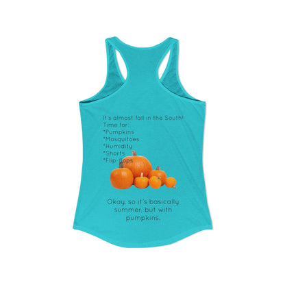 Fall In The South Women's Racerback Tank