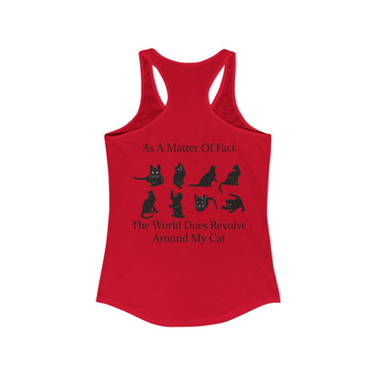 Matter Of Fact Cat Women's Racerback Tank