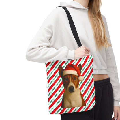 Santa Paws Basenji Tote Bag