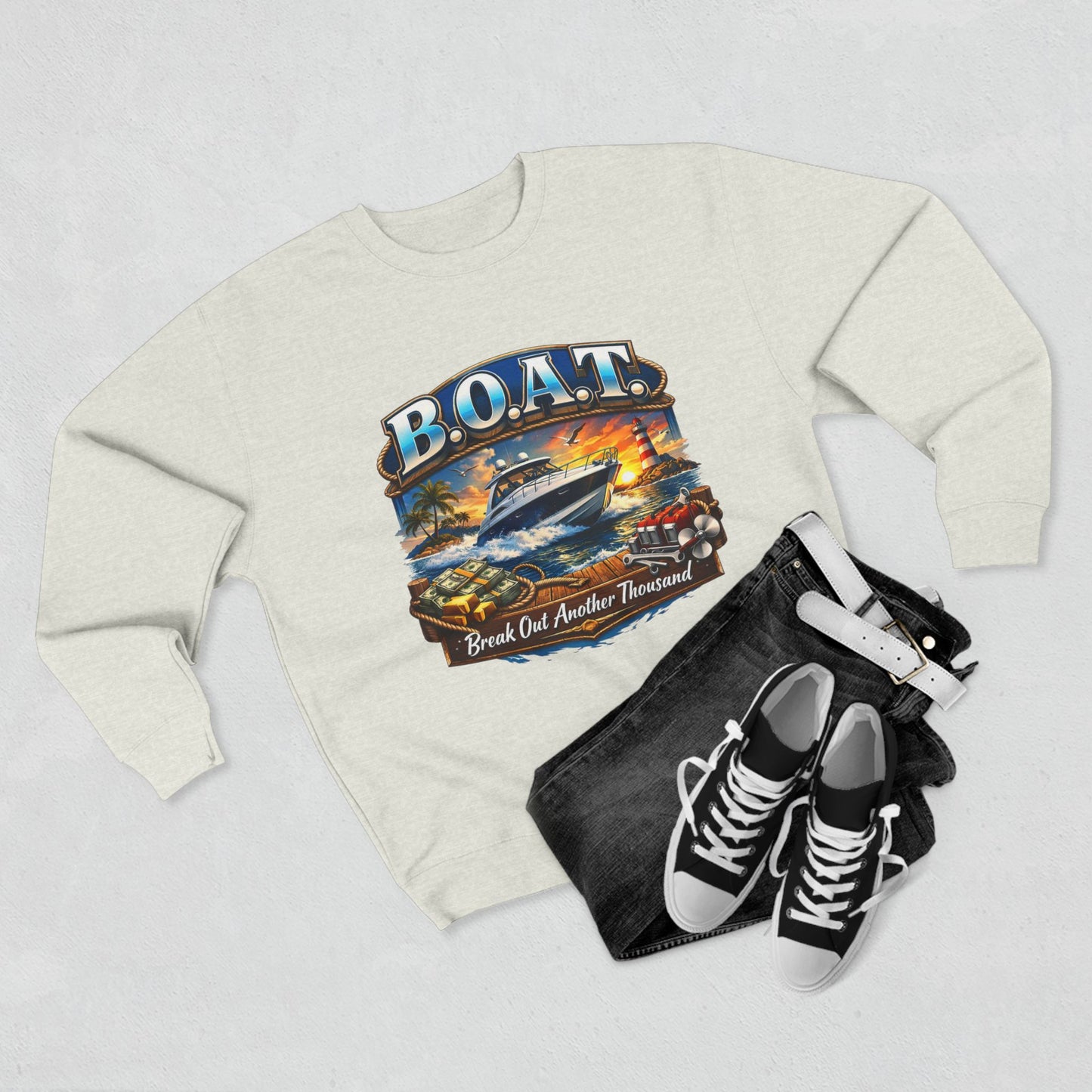 B.O.A.T. Unisex Crewneck Sweatshirt