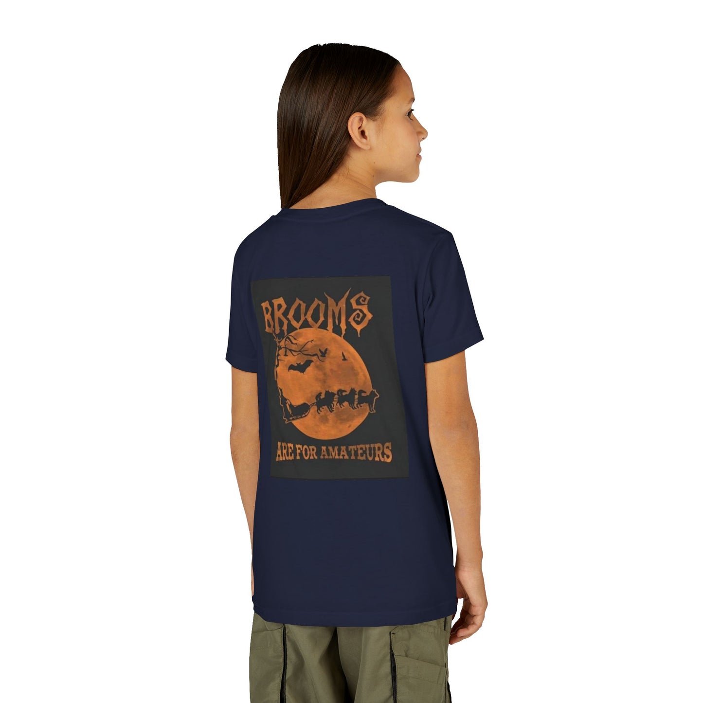 Brooms Are For Amateurs Youth Unisex Short Sleeve Crewneck Tee