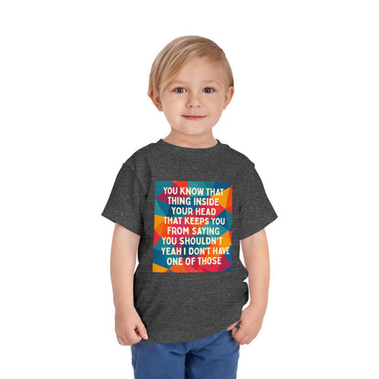 No Filter Toddler Unisex Short Sleeve Crewneck Tee