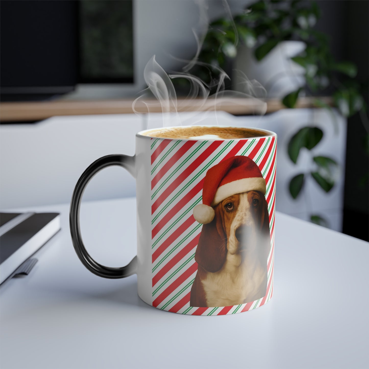 Santa Paws Basset Color Changing Mug