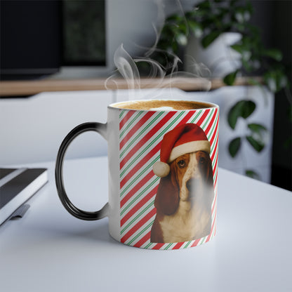Santa Paws Basset Color Changing Mug