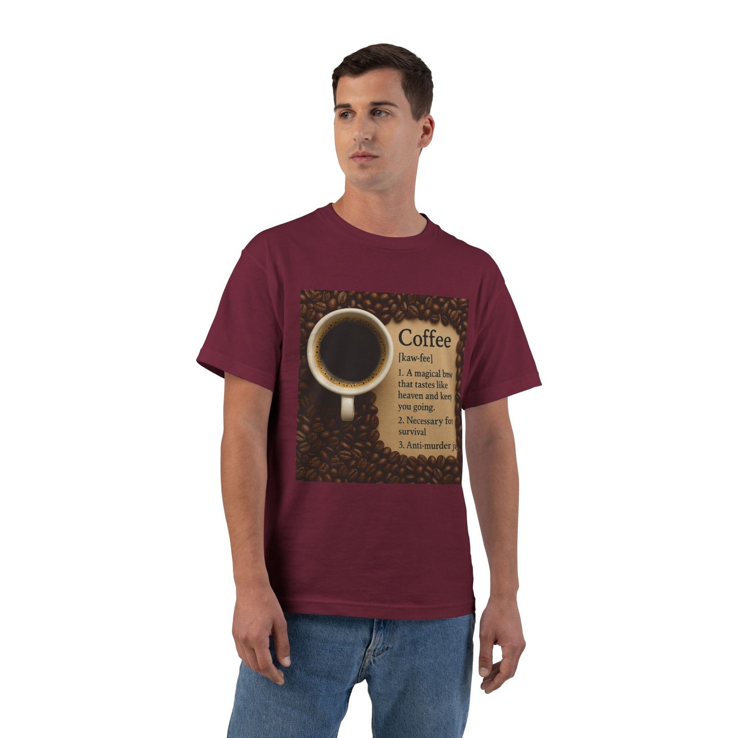 Coffee Definition Men's Short-Sleeve Crewneck Tee