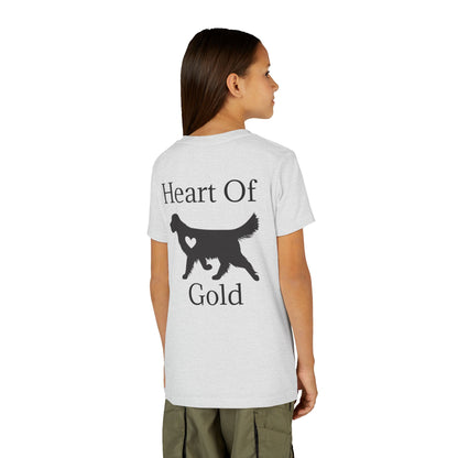 Heart Of Gold Youth Unisex Short Sleeve Crewneck Tee
