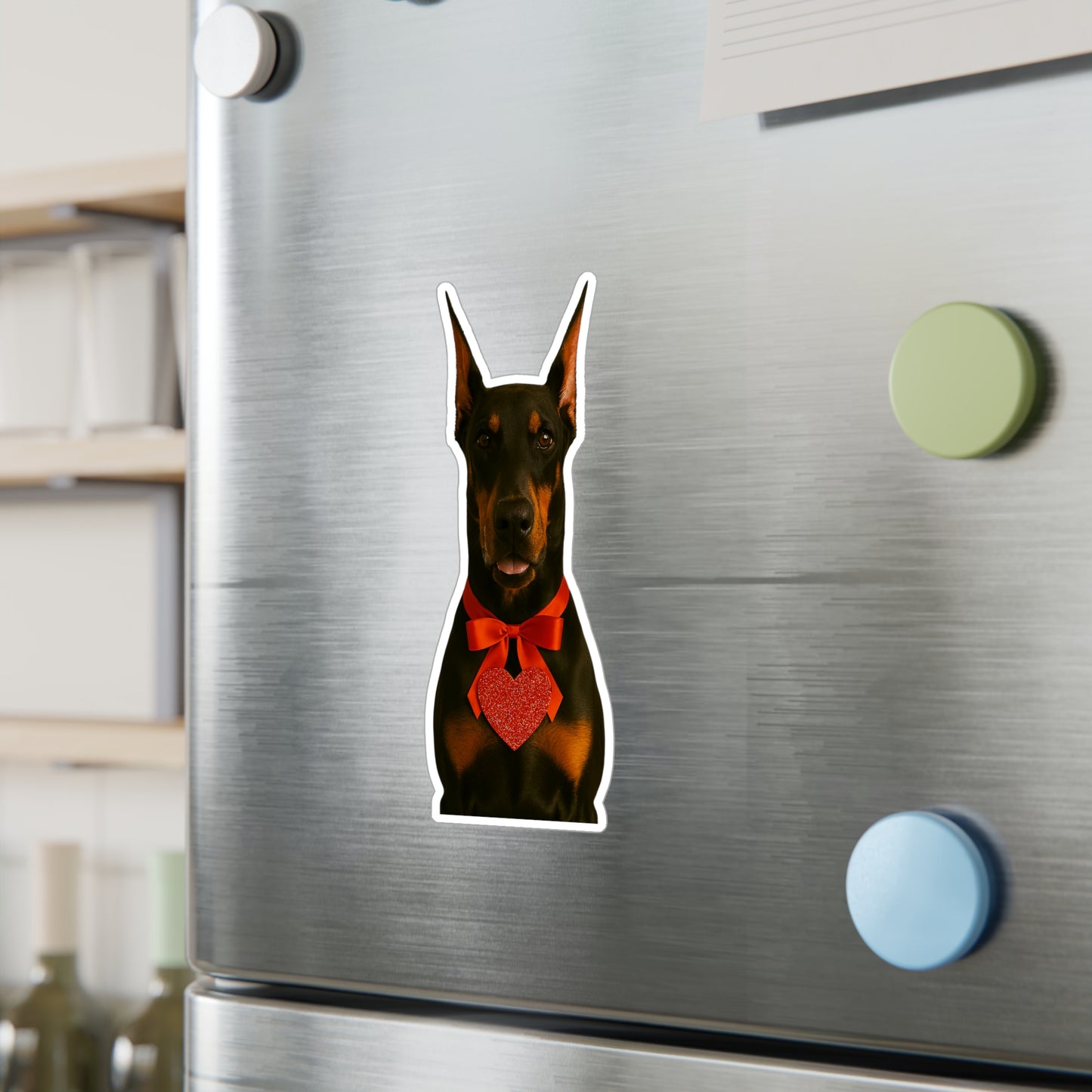Cupid's Companion Doberman Vinyl Decal