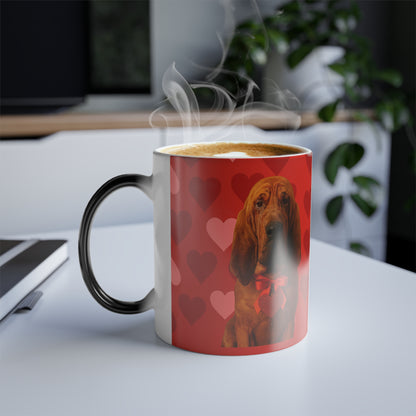 Cupid's Companion Bloodhound Color Changing Mug