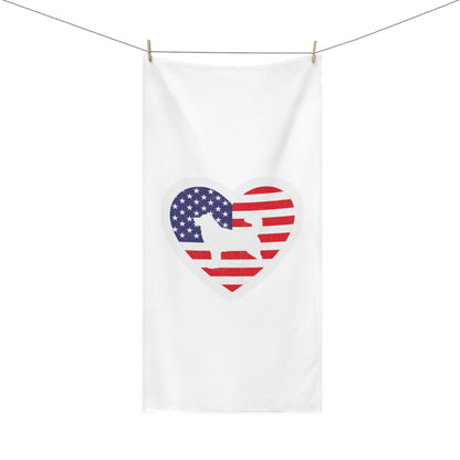 Malamute Flag Mink-Cotton  Beach Towel