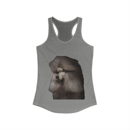 Poodle Head Women's Racerback Tank