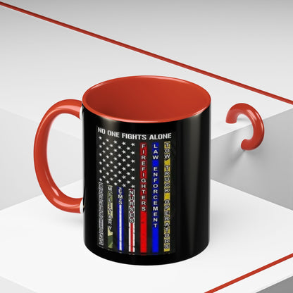 No One Fights Alone 2-Tone Coffee Mug