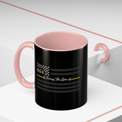 Thin Yellow Line 2-Tone Coffee Mug