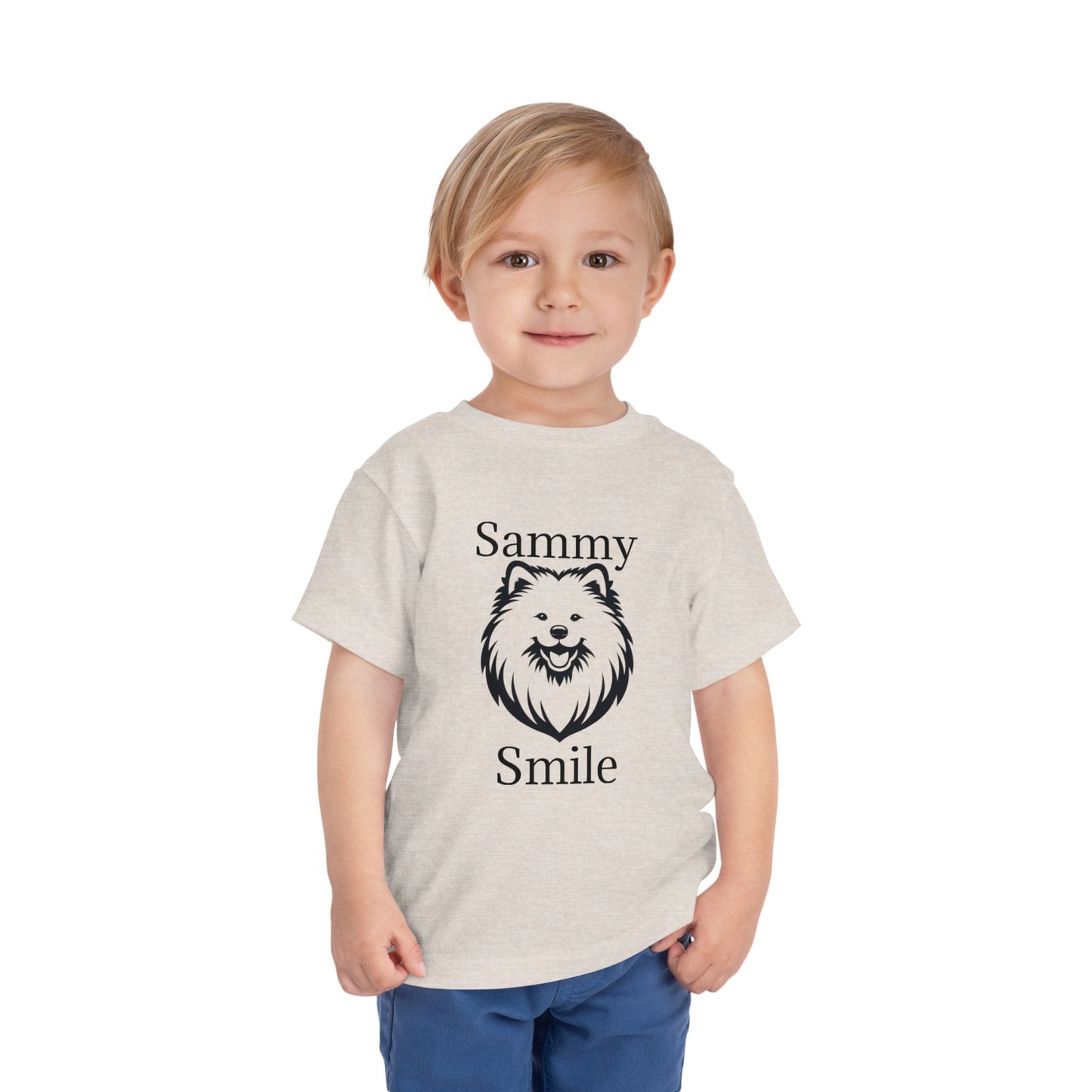 Sammy Smile Toddler Unisex Short Sleeve Crewneck Tee