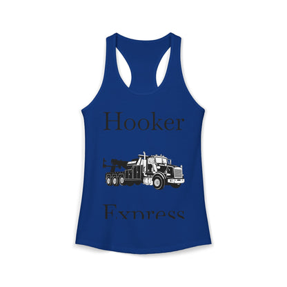 H**ker Express Heavy Tow Truck Women's Racerback Tank