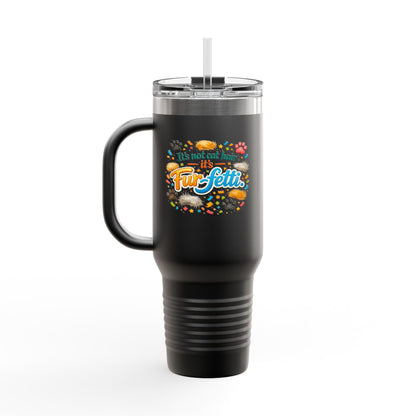 Fur-Fetti Cat Insulated Travel Mug