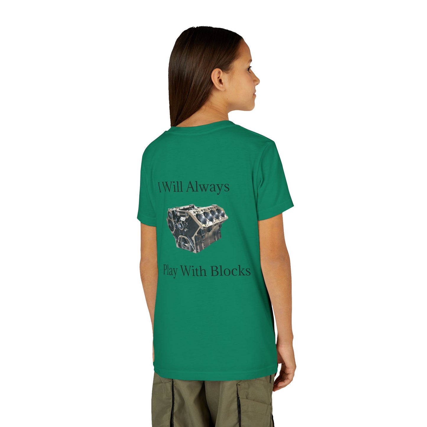 Play With Blocks Youth Unisex Short Sleeve Crewneck Tee