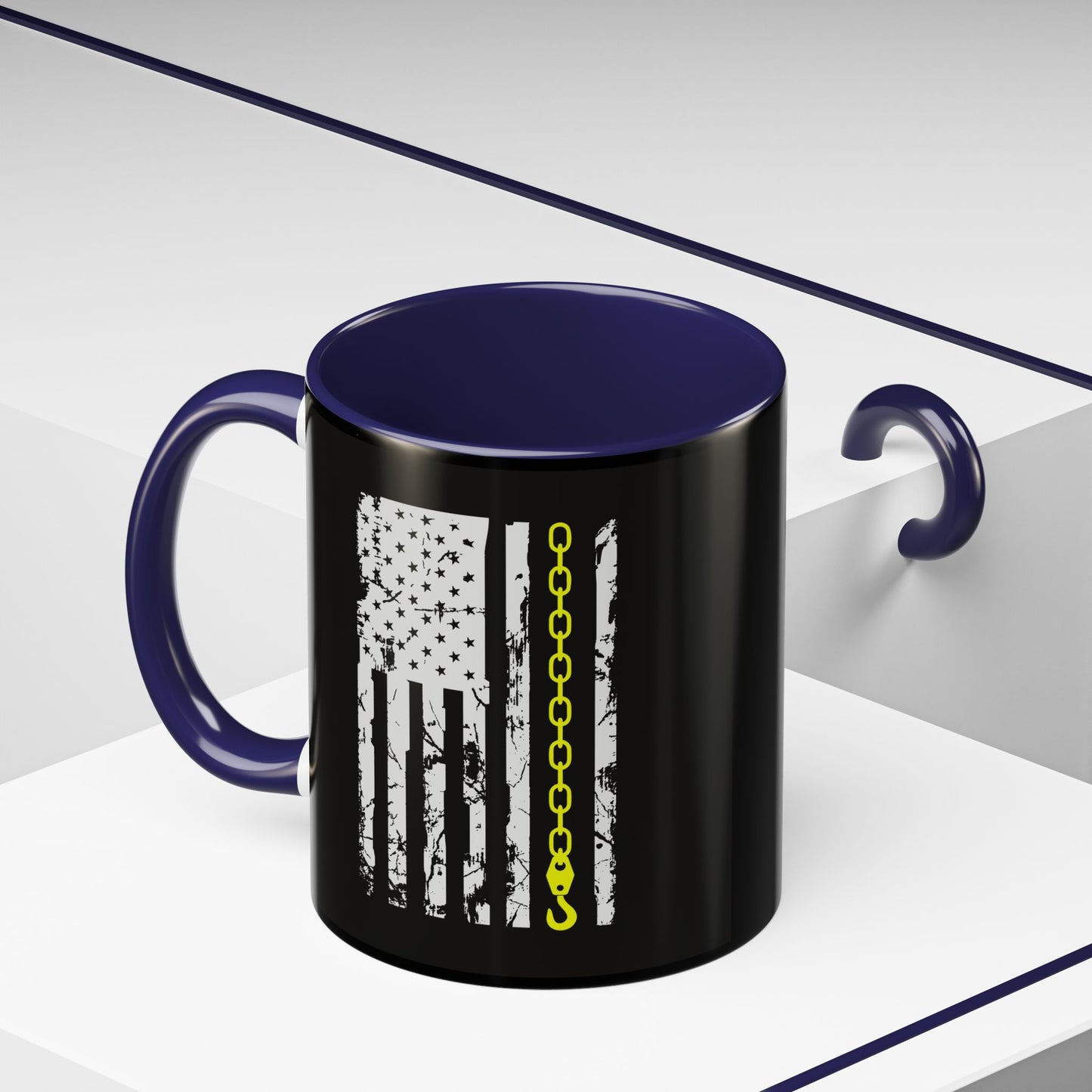 Thin Yellow Line 2-Tone Coffee Mug