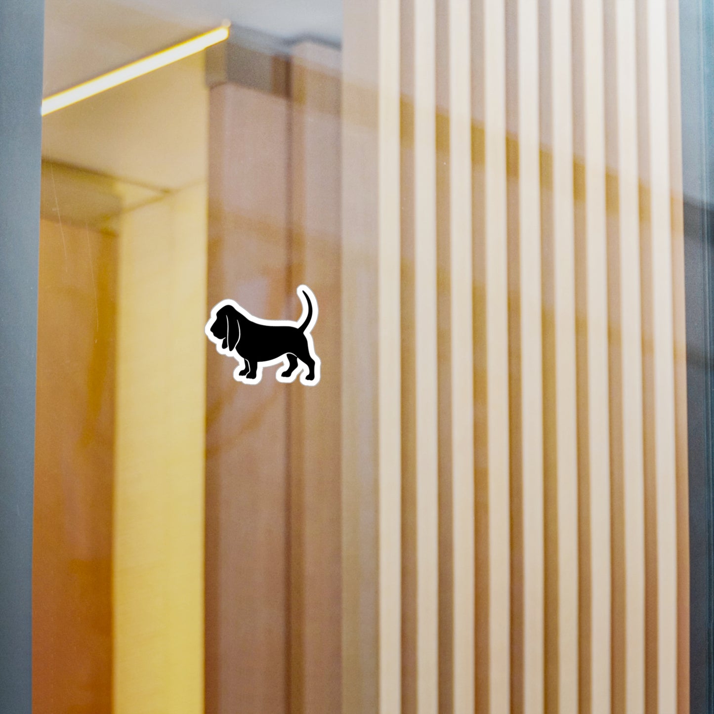 Basset Silhouette Vinyl Decal