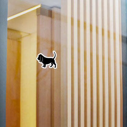 Basset Silhouette Vinyl Decal
