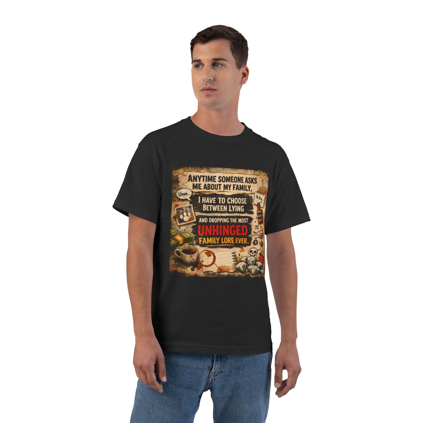 Unhinged Family Men's Short-Sleeve Crewneck Tee