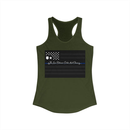Thin Blue Line Women's Racerback Tank