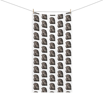 Poodle Head Mink-Cotton  Beach Towel
