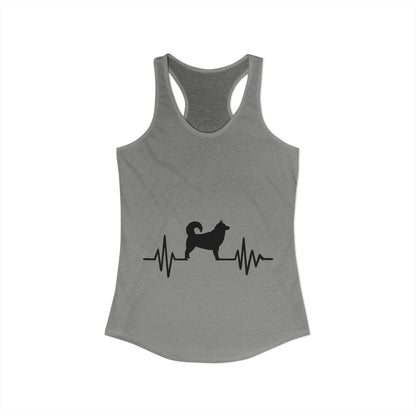 My Heart Beats For Malamutes Women's Racerback Tank