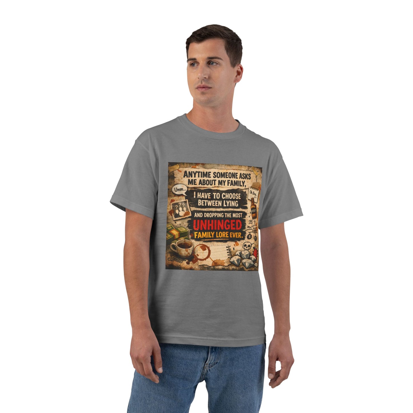 Unhinged Family Men's Short-Sleeve Crewneck Tee
