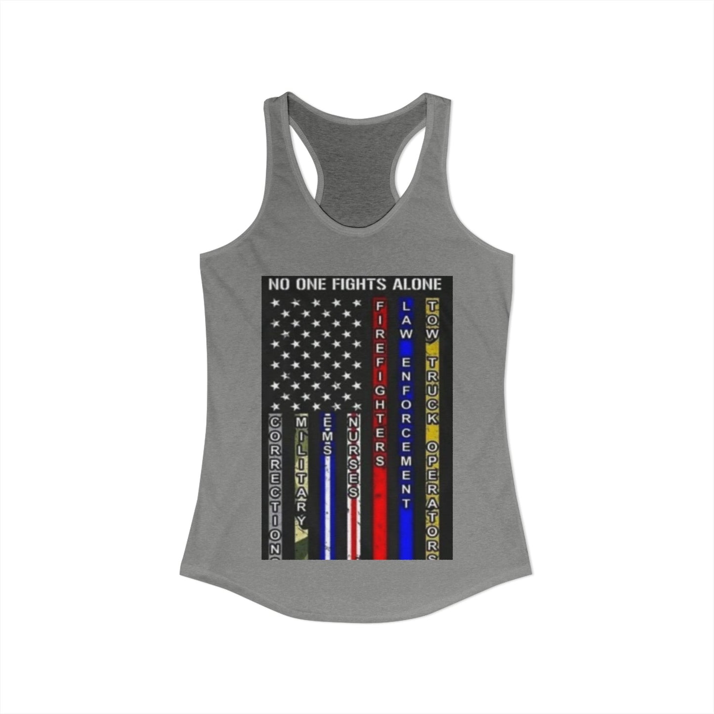No One Fights Alone Women's Racerback Tank