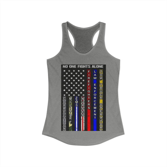 No One Fights Alone Women's Racerback Tank
